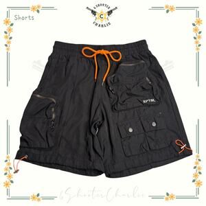 Vintage Y2K EPTM Men’s Black Multi-Pocket Cargo Club Shorts Size Medium - 32W